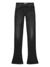 Blumarine Butterfly-embellished Flared Jeans In Black