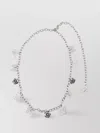 Blumarine Butterfly Initial Rose Charm Chain Belts In Metallic