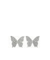 Blumarine Butterfly Pattern Earrings In Gray