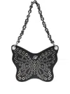 Blumarine Butterfly-shape Shoulder Bag In Black
