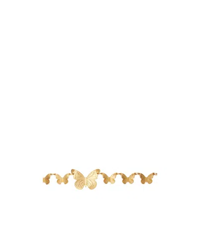 Blumarine Butterfly Waist Chain In Nude