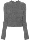 BLUMARINE CABLE-KNIT CARDIGAN