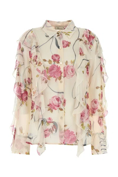 Blumarine Camicia Con Rouge-44 Nd  Female In Green