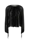 Blumarine Black Silk Georgette Blouse