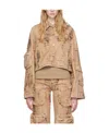 BLUMARINE CAMOUFLAGE PATTERN DENIM JACKET