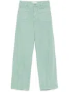 Blumarine Canvas Jeans In Green