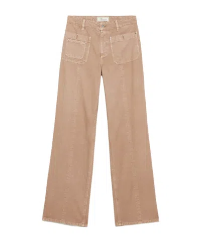 Blumarine Canvas Jeans In Nude