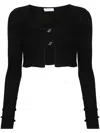 Blumarine Cardigan Sweater In Black
