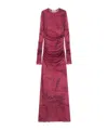 Blumarine Cargo Patch-print Maxi Dress In Red