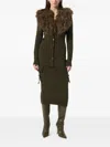 Blumarine Cargo-pockets Knitted Midi Skirt