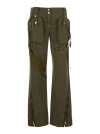 Blumarine High-rise Flared Cargo Jeans In Black