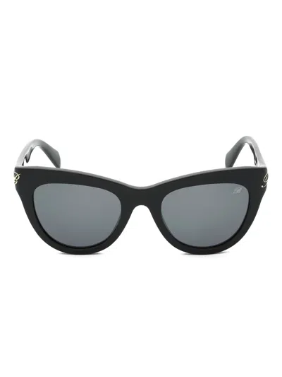 Blumarine Cat-eye-frame Sunglasses In Black