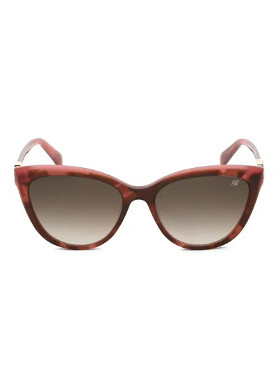 Blumarine Cat-eye-frame Sunglasses In Brown