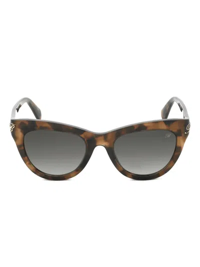Blumarine Cat-eye-frame Sunglasses In Brown