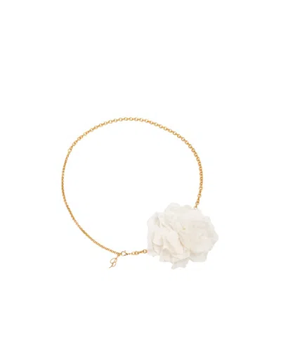 Blumarine Chain Belt In White