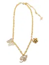 Blumarine Chain-link Butterfly-charm Necklace In Gold