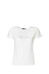 Blumarine Classic Slim-fit Cotton Jersey T-shirt In White