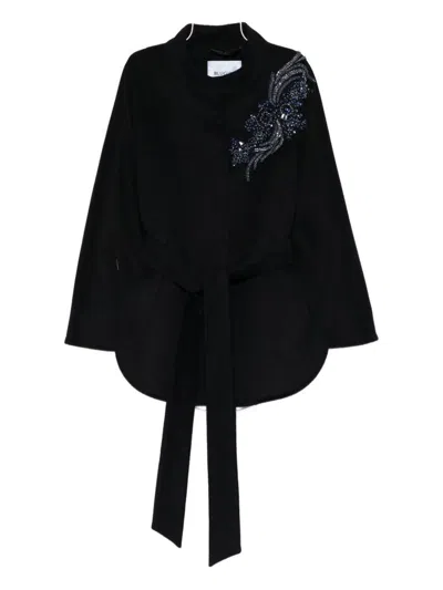 Blumarine Coats In Black