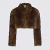 Blumarine Giacconi Caramel/black In Brown