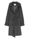 Blumarine Coats In Gray