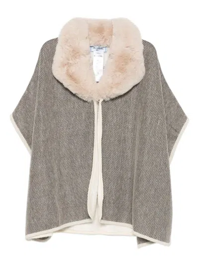 Blumarine Coats In Brown