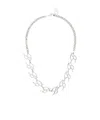 Blumarine Silver Collana B Choker In White