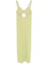Blumarine Corded-lace Maxi Dress In Green