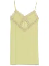 Blumarine Corded-lace Mini Dress In Green