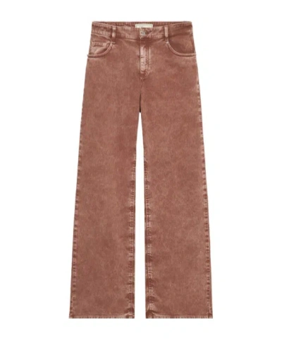 Blumarine Cotton Bull Boyfriend Jeans In Brown