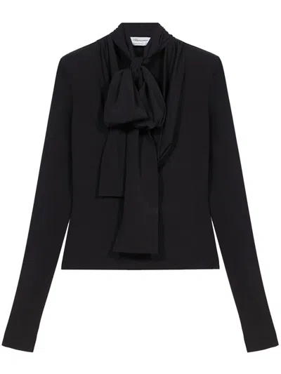 Blumarine Crepe Jersey Blouse Clothing In Black