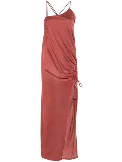 BLUMARINE CREPE MAXI DRESS