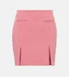 Blumarine Tailored Side-slit Miniskirt In Bubble