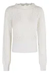Blumarine Crew Neck Knit In White