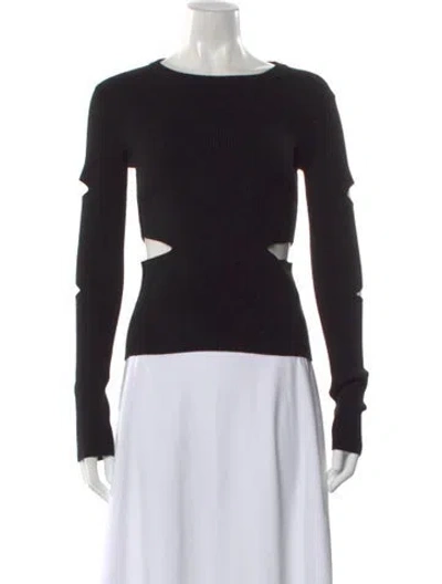 Pre-owned Blumarine Crew Neck Sweater In Black