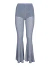 BLUMARINE CROCHET FLARED TROUSERS