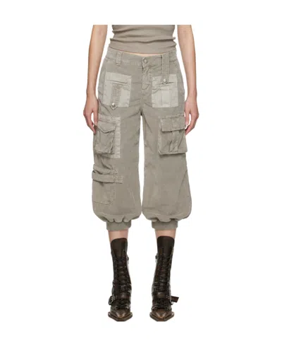 BLUMARINE CROPPED CARGO TROUSERS