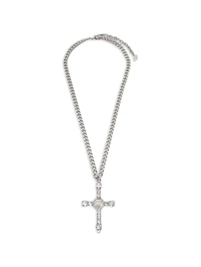 Blumarine Cross Chain Necklace In Gold
