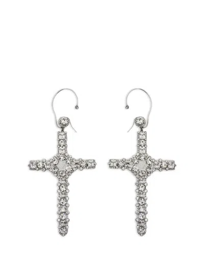 Blumarine Cross Earring In Green