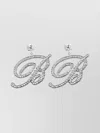 Blumarine Crystal Accented Dangling Earrings