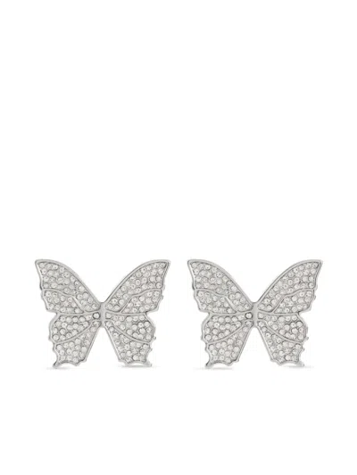 Blumarine Crystal-embellished Butterfly Earrings