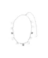 Blumarine Crystal-embellished Chain Belt In White