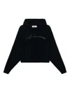 Blumarine Crystal-embellished Hoodie In Black
