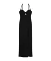 Blumarine Crystal-embellished Maxi Dress In Black
