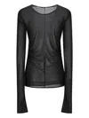 Blumarine Crystal-embellished T-shirt In Black
