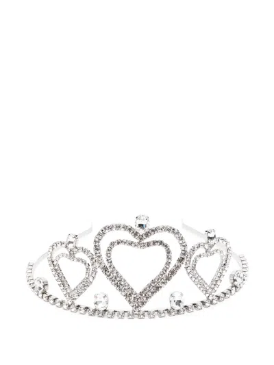 Blumarine Crystal-embellished Tiara In Silver