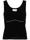 Blumarine Cut-out Detailed Tank Top In Black