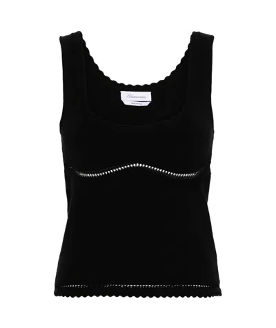 BLUMARINE CUT-OUT DETAILED TANK TOP