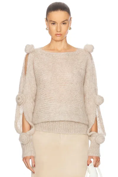 BLUMARINE CUT OUT SLEEVE SWEATER