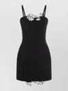 Blumarine Mini Abito In Cady Nero Donna In Black