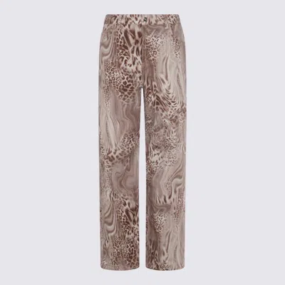 BLUMARINE BLUMARINE DARK BROWN COTTON DENIM JEANS